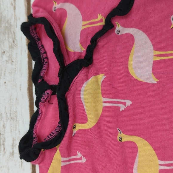 Kickee Pants Pink Black Emu Outfit Set 6-12M - Picture 5 of 11